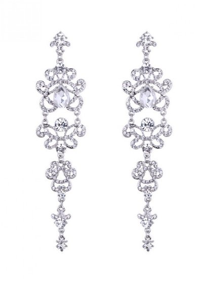 Серьги Морозное утро-К104970 - Салон свадебной и вечерней моды Королева