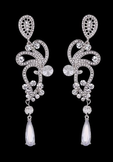 Серьги Звездное небо-К104978 - Салон свадебной и вечерней моды Королева