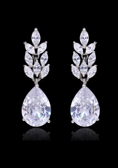 Серьги Ослепительные-К104982 - Салон свадебной и вечерней моды Королева