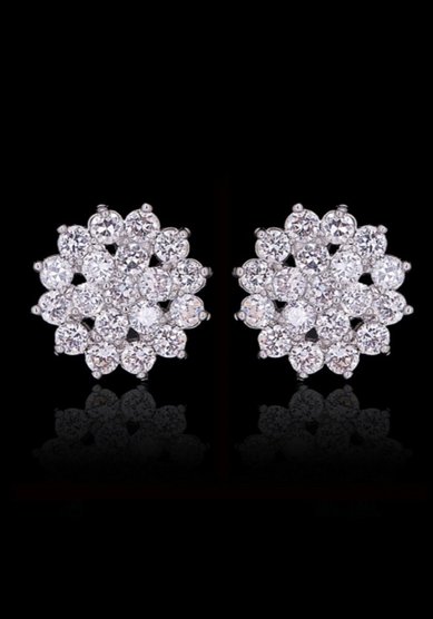 Серьги Мерцание звезды-К104985 - Салон свадебной и вечерней моды Королева