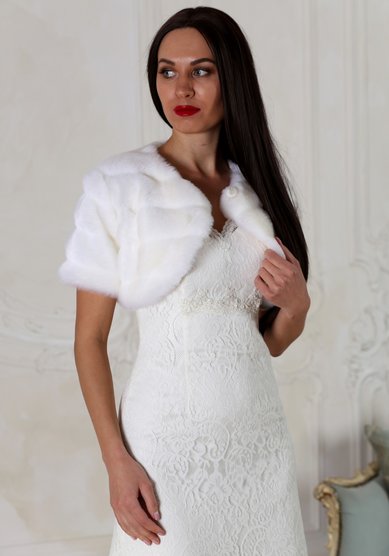 Меховое болеро Памела-С109130 - Салон аксессуаров СЧАСТЬЕ