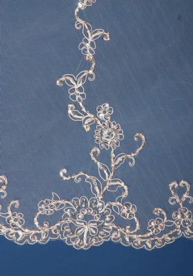 Фата D25720 - Свадебный салон Destin