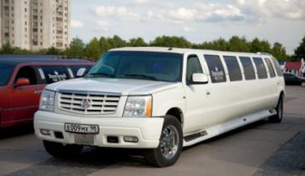 Свадебный лимузин Cadillac Escalade № И3034, белый
