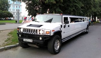 Свадебный лимузин Hummer H2 Limousine № Л5143, белый