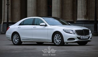 Машина на свадьбу Mercedes-Benz W222 № Ш5872, белый