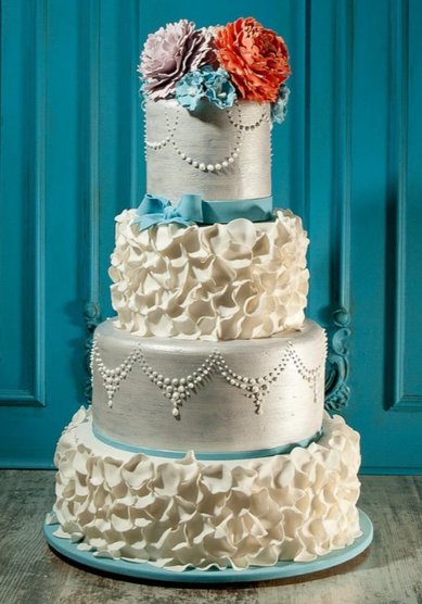 Свадебный торт В113718 - Мастерская тортов Владимира Сизова