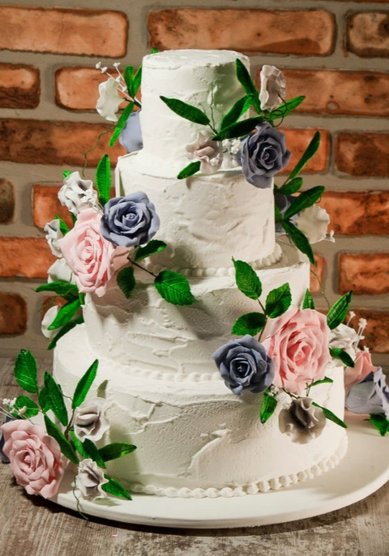 Свадебный торт В113722 - Мастерская тортов Владимира Сизова