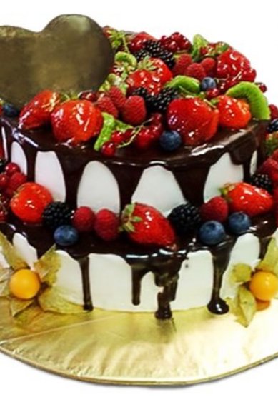 Торт на свадьбу КЛУБНИЧНАЯ ФАНТАЗИЯ (Б113855) - Компания Балтийский Хлеб