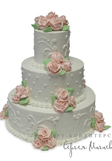 Свадебный торт С122360 - Арт-кондитерская Сергея Магаева