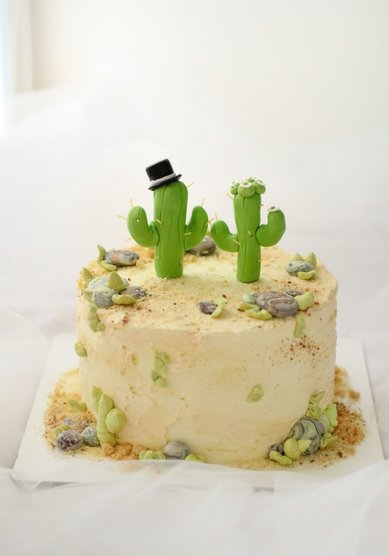Торт на свадьбу Кактусики. (М123087) - Компания Мастерская СОВа//Сласти от Валери