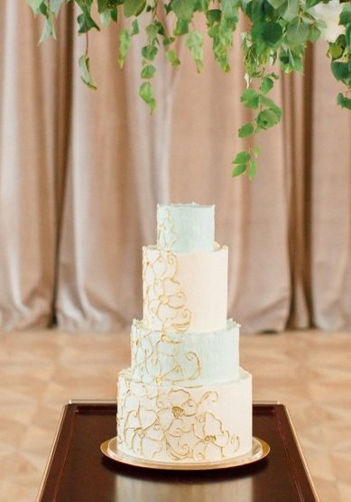 Торт на свадьбу Золотые узоры (М123093) - Компания Мастерская СОВа//Сласти от Валери