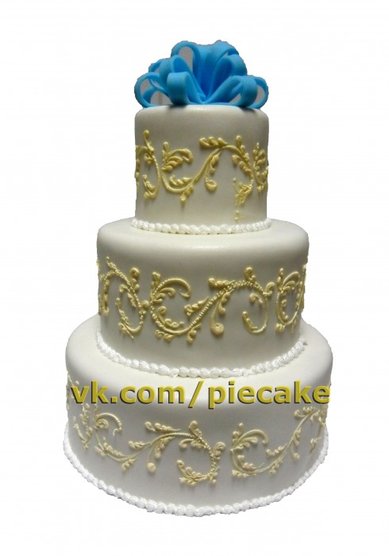 Свадебный торт 7-С24424 - Кондитерская компания Сластёнка