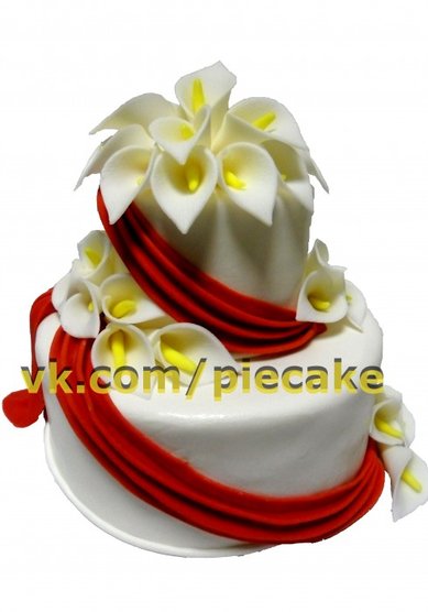 Свадебный торт 17-С24434 - Кондитерская компания Сластёнка