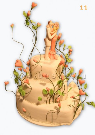 Торт на свадьбу 11-Б24487 - Сеть пекарен-кондитерских Буше