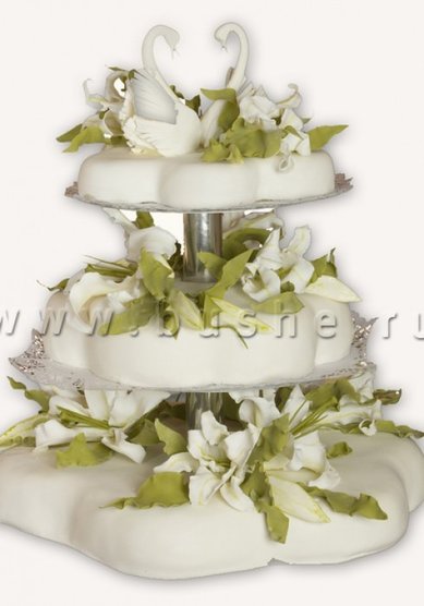 Свадебный торт 12-Б24488 - Сеть пекарен-кондитерских Буше