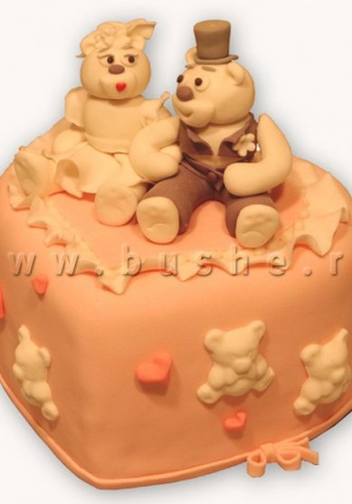 Торт на свадьбу 7-Б24489 - Сеть пекарен-кондитерских Буше