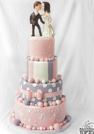 Свадебный торт new wave (В24496) - Мастерская тортов Владимира Сизова