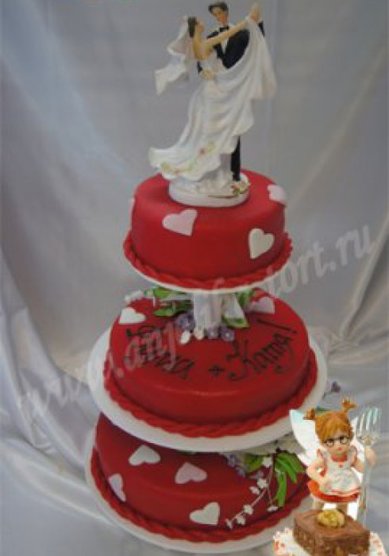 Свадебный торт 1-А24504 - Кафе-кондитерская Анжелика