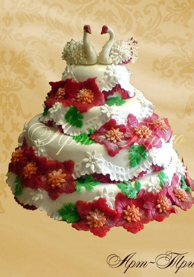 Свадебный торт S-68 (А24532) - Компания Арт-Трио