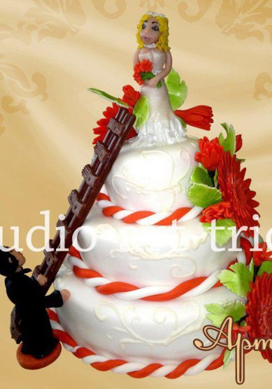 Свадебный торт Романтика (А24534) - Компания Арт-Трио