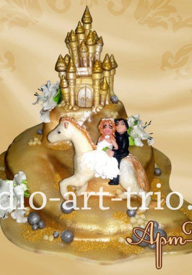 Торт на свадьбу Замок (А24535) - Компания Арт-Трио
