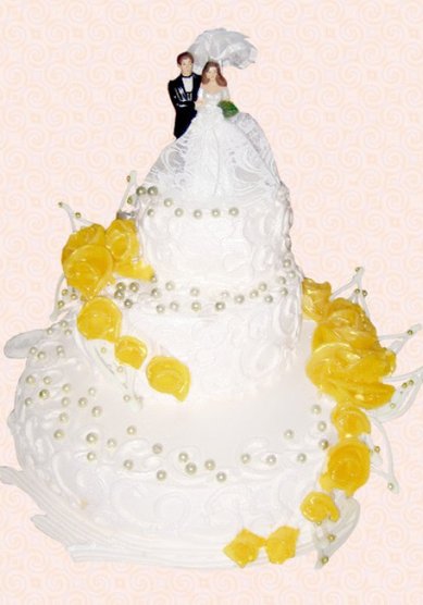 Свадебный торт 3-Т24588 - Кондитерское производство Татьяны Николаевой