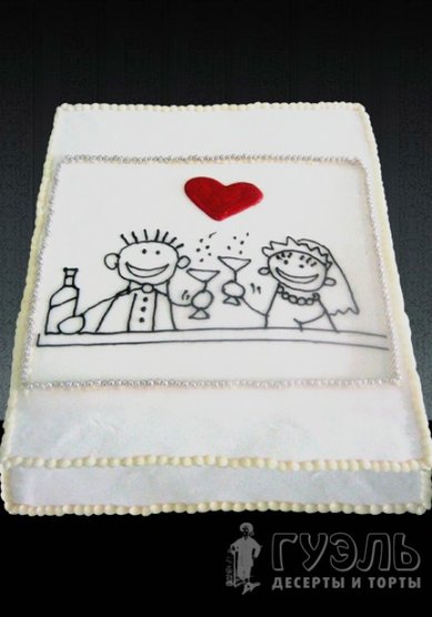 Торт на свадьбу Г31615 - Компания Гуэль