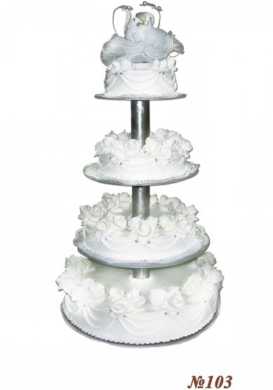 Торт на свадьбу 103-Т67369 - Кондитерское производство Татьяны Николаевой