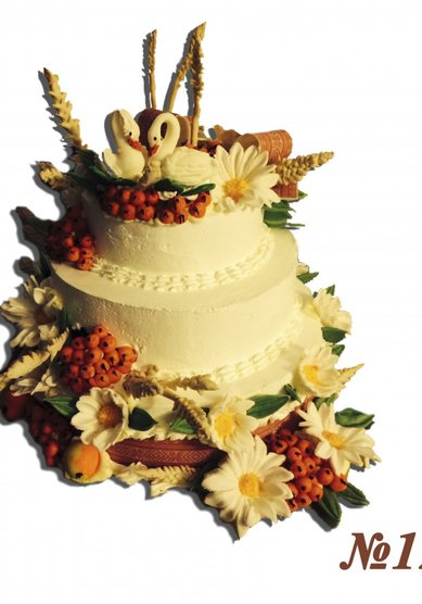Свадебный торт 122-Т67388 - Кондитерское производство Татьяны Николаевой