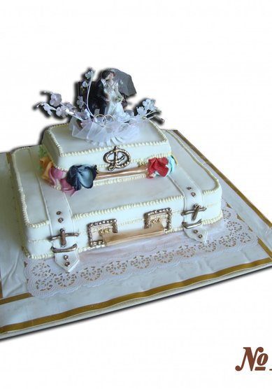 Свадебный торт 124-Т67390 - Кондитерское производство Татьяны Николаевой