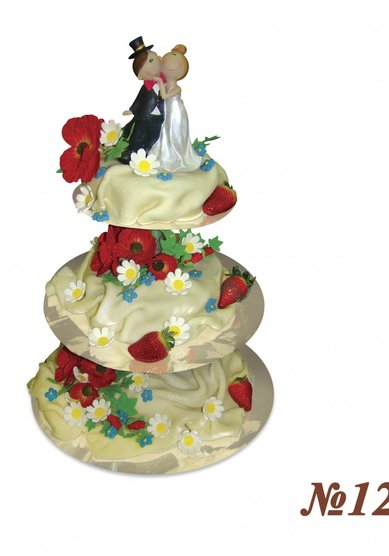 Свадебный торт 128-Т67394 - Кондитерское производство Татьяны Николаевой