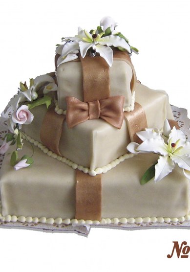 Свадебный торт 136-Т67402 - Кондитерское производство Татьяны Николаевой