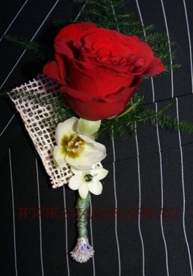 Бутоньерка С10379 - Салон цветов Свадебные цветы СПб