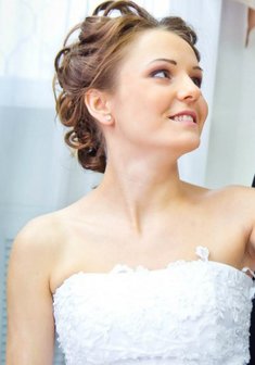 Cвадебная прическа И14156 с собранными волосами