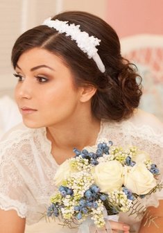Cвадебная прическа Т20861 с собранными волосами