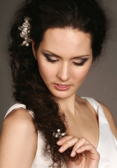 Прическа на свадьбу Т13366 - Стилист-визажист Татьяна Борисова