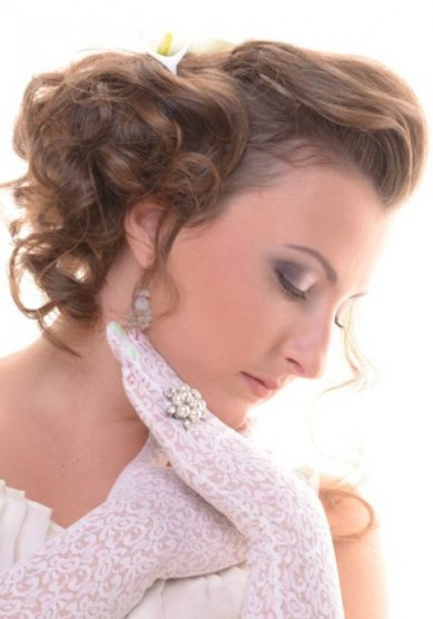 Свадебная прическа А13387 - Стилист-визажист Александра Матюшева