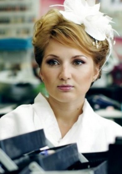 Прическа на свадьбу Г14074 - Стилист-визажист Галина Геря