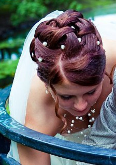 Прическа на свадьбу Л14182 - Стилист-визажист Оксана Левитская