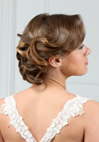 Свадебная прическа К15657 - Свадебный салон красоты Камелия