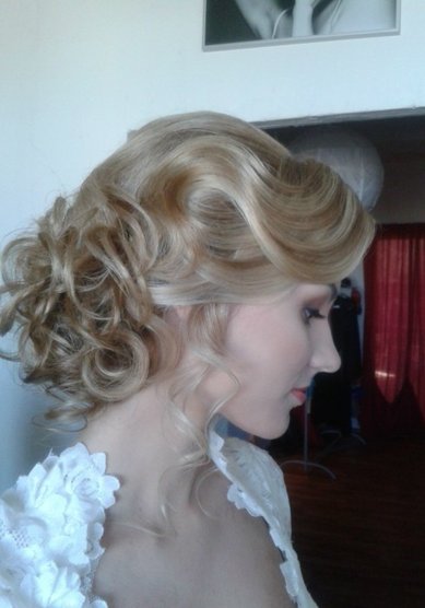 Свадебная прическа К15659 - Свадебный салон красоты Камелия