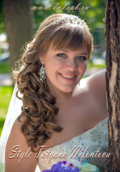 Прическа на свадьбу Н17068 - Стилист-визажист Татьяна Нифонтова