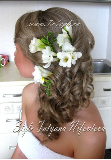 Свадебная прическа Н17079 - Стилист-визажист Татьяна Нифонтова