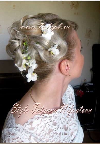 Свадебная прическа Н17131 - Стилист-визажист Татьяна Нифонтова