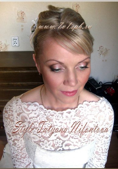 Прическа на свадьбу Н17132 - Стилист-визажист Татьяна Нифонтова
