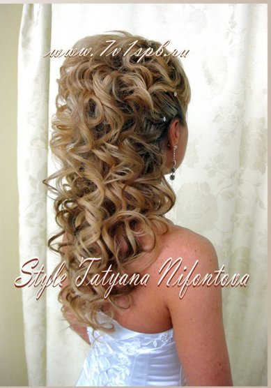Свадебная прическа Н17139 - Стилист-визажист Татьяна Нифонтова