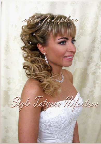 Прическа на свадьбу Н17140 - Стилист-визажист Татьяна Нифонтова