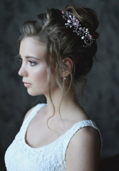 Свадебная прическа Т20865 - Стилист-визажист Татьяна Борисова