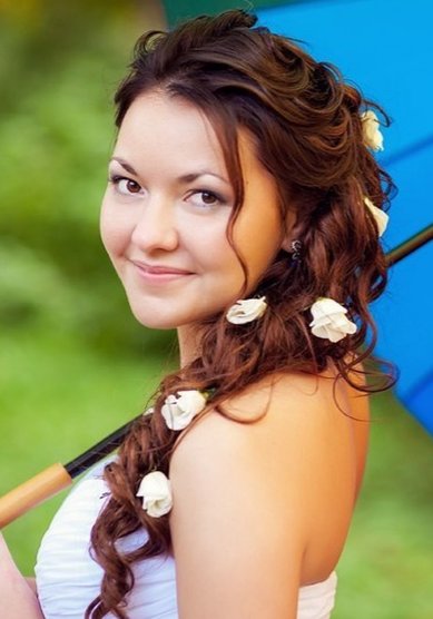 Прическа на свадьбу И20922 - Стилист-визажист Ирина Митрофанова