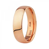 Обручальное кольцо 10-280-К-Ю14174 из красного золота, гладкое